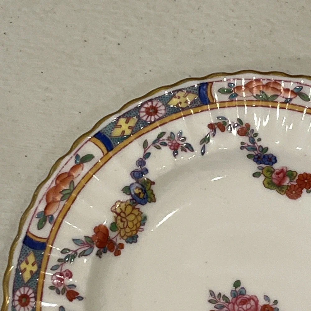 Vtg Minton China England Rose A4807 Antique Bone China Dessert Plate  5.5